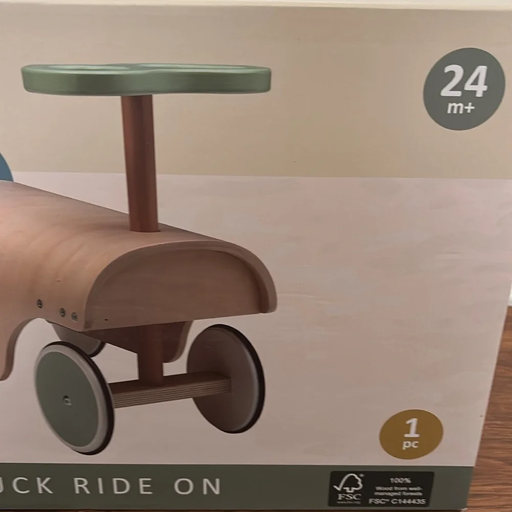 MTW truck ride on 1 pc 24+ months montessori Wooden Ride-On Truck for Kids NEW